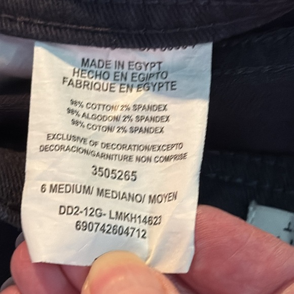 Lee Classic Fit At The Waist Green Black Jeans Size 6m - Picture 8 of 8